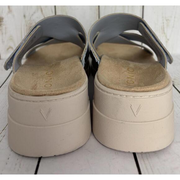 Vionic Uptown Sunset‎ Orthotic Supportive Slide Blue 6.5M - Picture 5 of 9
